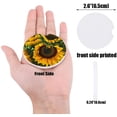 thumbnail image 2 of FMSHPON Painting Style Sunflower Set of 2 Car Coaster for Drinks, Absorbent Ceramic Stone Coasters Cup Mat with Cork Base for Home Kitchen Room Coffee Table Bar Decor, 2 of 5
