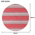 thumbnail image 6 of Red Christmas Striped Pattern Round Tablecloth 60"x60",Wrinkle Wipeable Table Cloth for Kitchen Dining Room Picnic Patio Party, 6 of 6