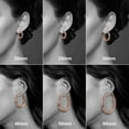 thumbnail image 5 of TINGN Hoop Earrings for Women 14K Gold Plated Lightweight Chunky Open Hoops 316L Surgical Stainless Steel Post Thick Hoop Earrings for Women 20/25/30/40/50/60mm, 5 of 6