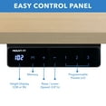 thumbnail image 4 of Mount-It! Electric Sit-Stand Desk with 55" Desktop, Ergonomic, White Frame, Maple Brown, 4 of 9