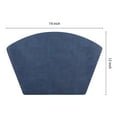 thumbnail image 4 of REGALWOVEN Set of 6 Faux Leather Placemats for Kitchen Dining Table Decor Washable Heat Resistant Table Placemats Wipeable Table Mat Dark Blue 19*12in, 4 of 7