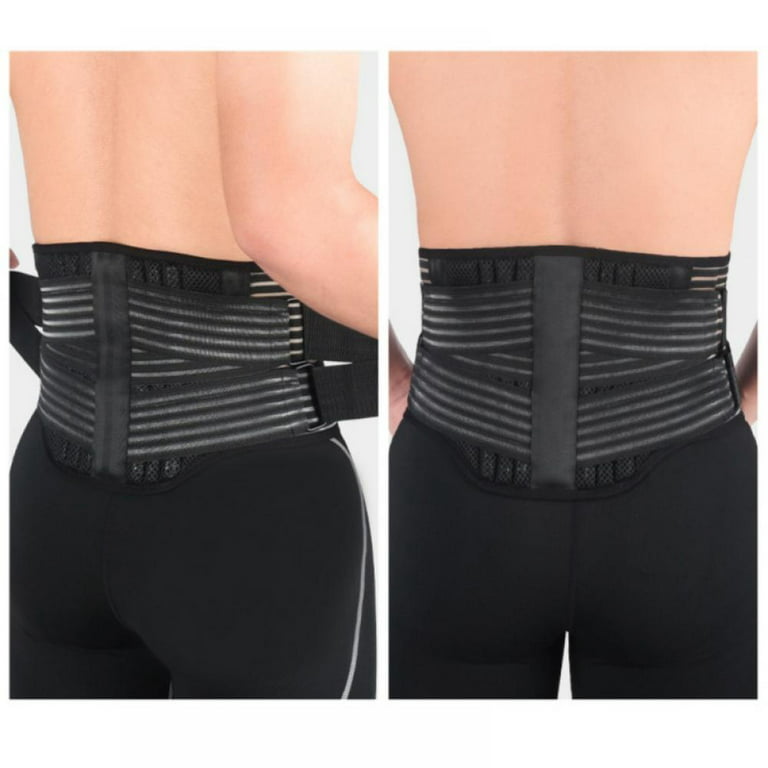 Summark Lumbar Waist Support Belt Strong Lower Back Brace Support Corset  Waist Trainer Sweat Slim Belt For Sports Pain Relief