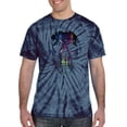 thumbnail image 2 of Wild Bobby, Rainbow Colored Skull in the Shadows, Pop Culture, Tie-Dye Tees, Spiral Navy, Small, 2 of 3