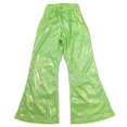 thumbnail image 4 of YOUYEDIAN Girls Sequin Bell Bottom Pants Elastic Waist Stretchy Flare Dance Yoga Leggings Kids Trendy Performance Trousers (Gold, 13-14 Years), 4 of 5