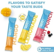 Keto Vitals Keto Electrolytes Powder for Hydration, Sleep, Energy, Muscle Function Original Assorted 30 Packets