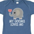 thumbnail image 4 of Inktastic My Geema Grandma Loves Me Boys or Girls Baby Bodysuit, 4 of 5