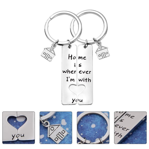 CRILSTYLEO New Home Sweet Homeowner Keychain Premium Titanium Steel Keychain for Decoration 1 Piece