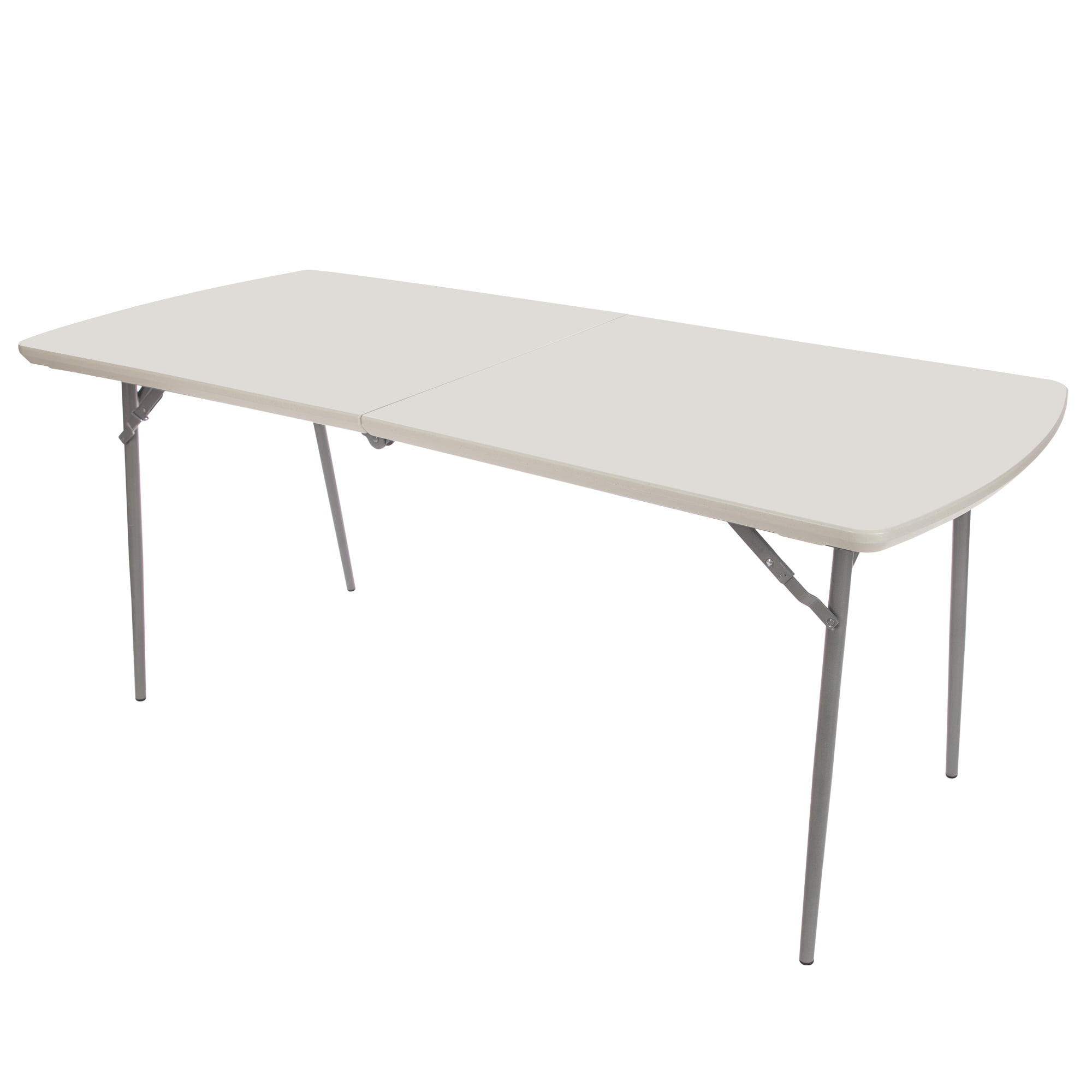 Hampden Furnishings Baldwin Collection 30" x 72" Fold-in-Half Banquet Table, Grey