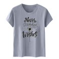 thumbnail image 3 of Blusas de Manga Corta para las Mujeres Divertida Impresión Cuello Redondo Camiseta Vintage, Blusas de Primavera para las Mujeres, 3 of 4