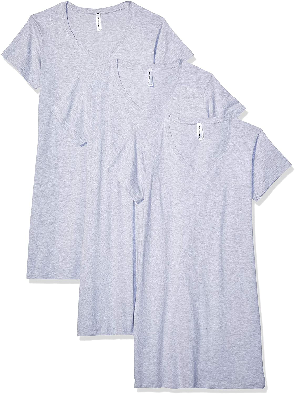 Aquaguard Women's Fine Jersey Crossover Vneck Coverup Dress 3 Pack