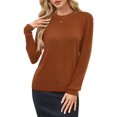 thumbnail image 2 of Jersey Arach&Cloz de punto de manga larga con cuello redondo para mujer, 2 of 7