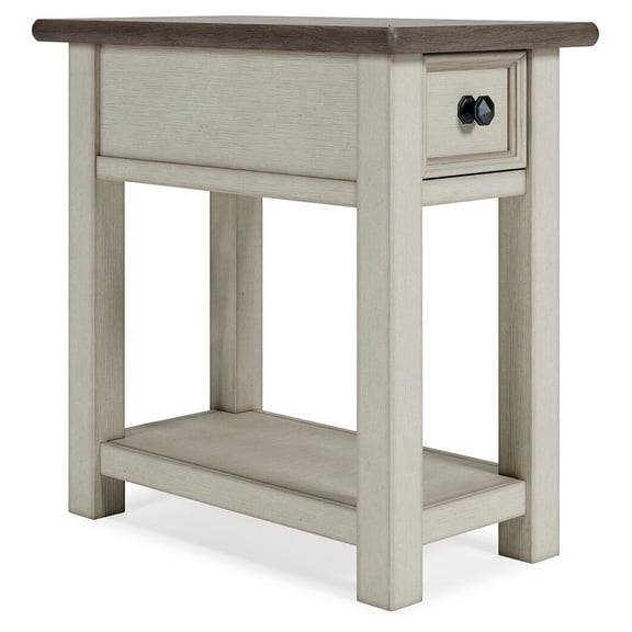 Signature Design by Ashley Casual Bolanburg Chairside End Table, Two-tone