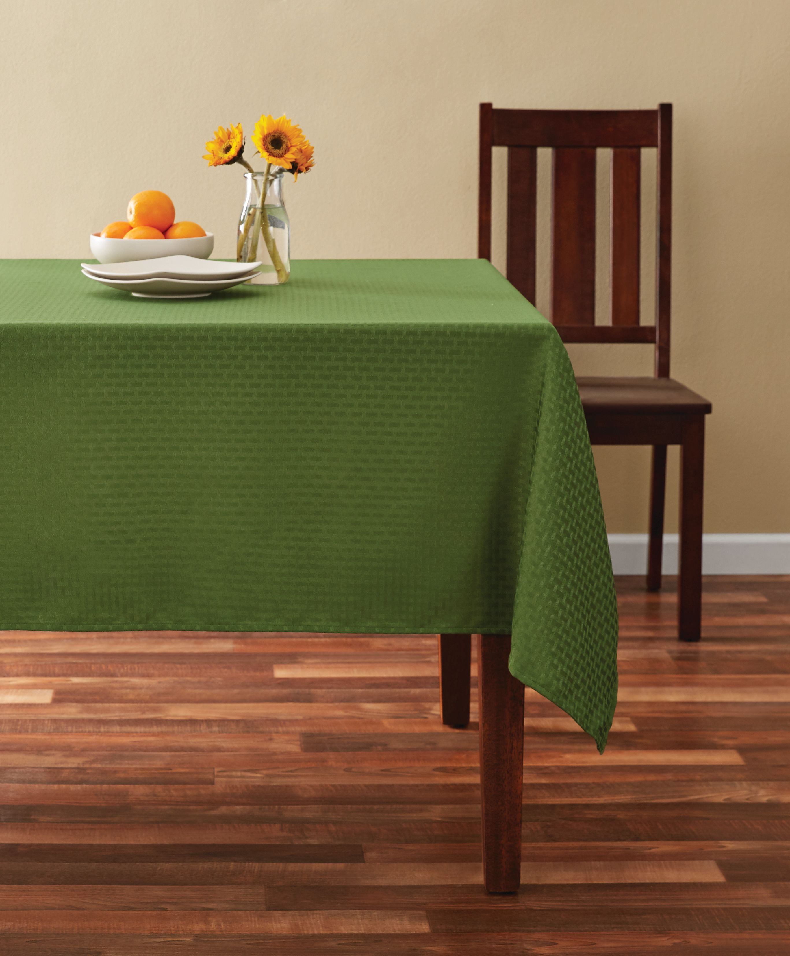 Mainstays Hyde Fabric Tablecloth 52 quot W x 70 quot L Green Available in Mainstays Hyde Fabric Tablecloth 52 quot W x 70 quot L Green Available in