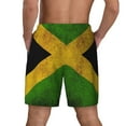 thumbnail image 2 of Mens Swim Trunks Jamaican Flag Quick Dry Board Shorts with Compression Liner, 2 of 6