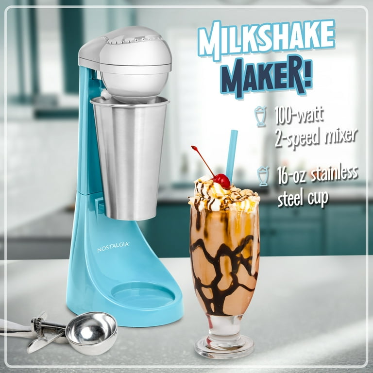 Lumiere ルミエール MILKSHAKE ジャージ X-SMALL Nostalgia Two-Speed Electric Milkshake Maker and Mixer, 16