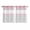 Gray Pink, variant on Blue Yellow Kitchen Curtains 63 Inch Length, Botanical Floral Motifs Wildflower Striped Grommet Top Bedroom Living Room Curtains, Light Filtering Cafe Curtain Drapes 2 Panels Set 84''x63''