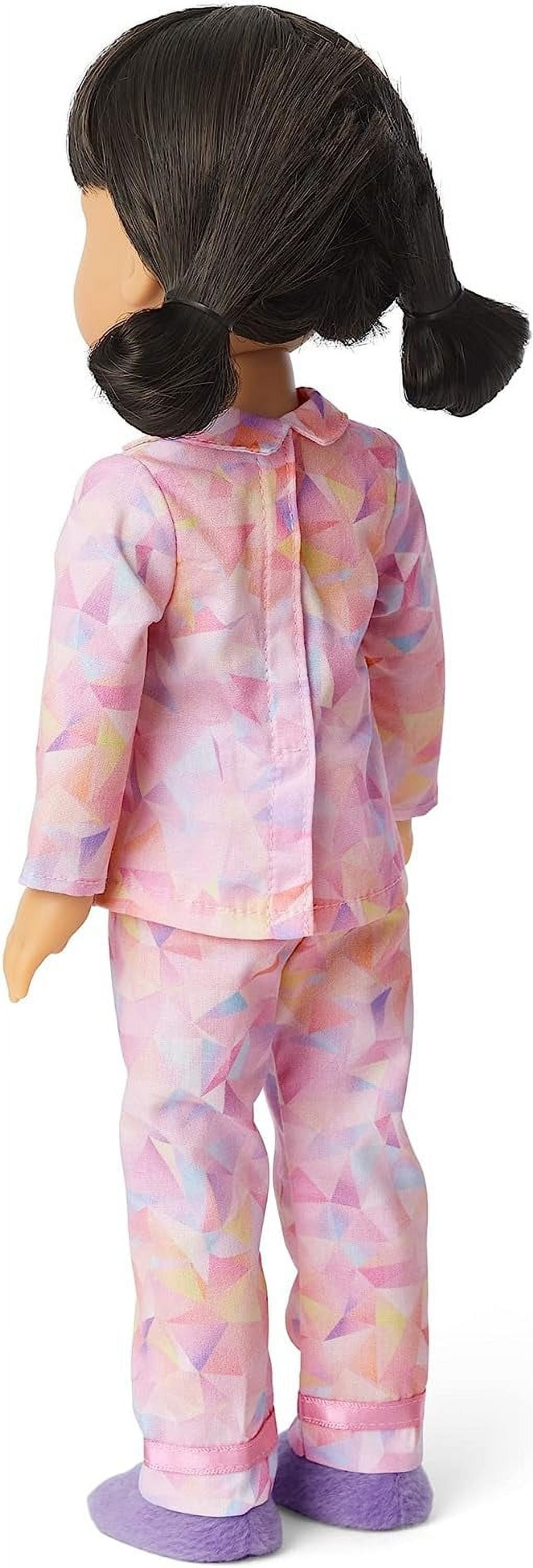 American Girl Doll Outfit Gwynnâs Powder Pink Pajamas Girl of the Year for 14.5" Wellie Wisher Dolls (Doll Not Included)