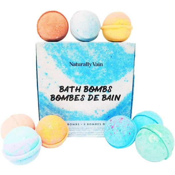 Naturally Vain 9 Pack Bath Bomb Set Walmart.ca