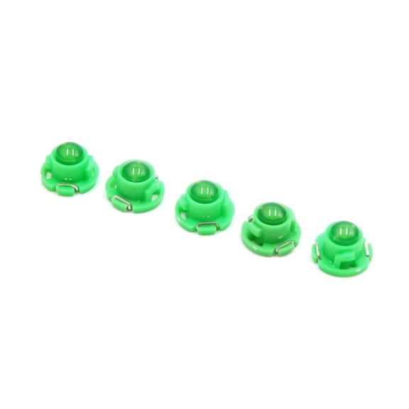 5pcs 12V Green T4.7 Car Wedge  Dash Gauge Instrument Panel Light Interior