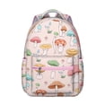 thumbnail image 1 of Cottagecore Fungi Backpack Boho Vintage Magical Forest Mushrooms and Fairy Tale Design Psychedelic Trippy School Bag, 1 of 5