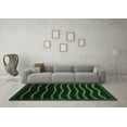thumbnail image 3 of Ahgly Company Indoor Round Abstract Emerald Green Modern Area Rugs, 5' Round, 3 of 4