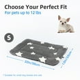 thumbnail image 5 of Dog Crate Mats with Non Slip Bottom Washable Dog Bed for Cage Soft Dog Crate Pad with Star Pattern, Gray, 22*13, 5 of 7