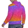 thumbnail image 6 of Lsque Holiday Shiny Pattern Casual Men's Hoodie,Hooded Sweatshirt with Kangaroo Pocket,Pullover Hoodie-X-Large, 6 of 7