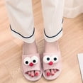 thumbnail image 1 of Cute Cartoon Elephant Pink Adult Slippers - Couple Cotton Slippers, 1 of 6