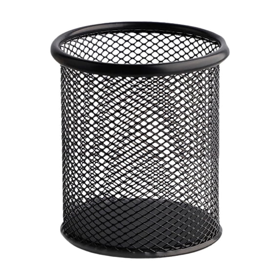 Pen Holder, Pencil Holder Cup for Desk, Mesh Metal Pen Organizer for Home Office, Desk Accessories & Workspace Pencil Container (Black)