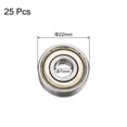 thumbnail image 2 of Uxcell 627ZZ Ball Bearings 7x22x7mm Carbon Steel Double Shielded ABEC3 25 Pack, 2 of 6