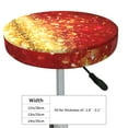 thumbnail image 4 of Lsque Red Gold Glitter Round Bar chair cushion covers Velvet Fabric Premium Comfort Protects from Scratches and Stains for 14-17 Inch Chair- 13 inch, 4 of 7