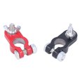 thumbnail image 4 of Battery Terminal Clip, Aluminum Positive Negative Connector 2PCS Wear Resistant Black Red Quick Release  For Trucks For Boats For Cars, 4 of 8