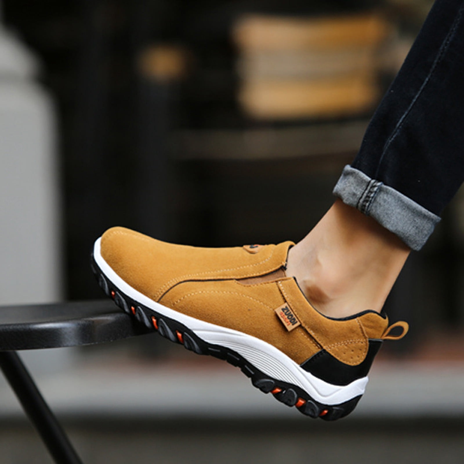 Aoochasliy Men's Shoes Flat Shoes Casual Men Fashion Sports Shoes Net Surface Trend Casual Running Trendy Sneakers Saving Clearance