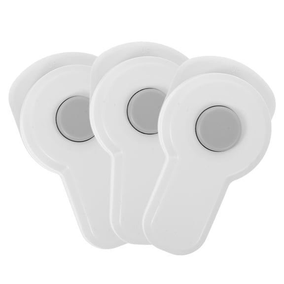 OFFIGAM 3Pcs White Childproof Cabinet Locks Plastic Easy Use Safety Locks for Drawers and Cabinets