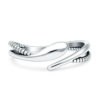 Bali Polished Rope Wide Thumb Ring - .925 Sterling Silver Band, Sizes 5-13