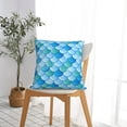 thumbnail image 5 of Fish Scale Pattern Throw Pillow Cases Decorative Cushion Covers for Living Room Bed Sofa Couch 18x18, 5 of 6
