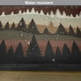 thumbnail image 5 of Ambesonne Brown Place Mats Set of 4, Wild Zigzag Forest Nature Art, Standard Size, Tan Burgundy and Ivory, 5 of 5