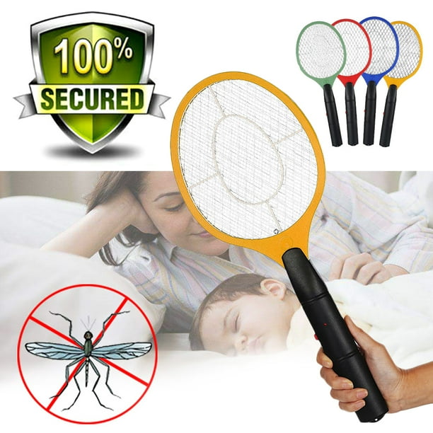 Electric Bug Zapper Racket Handheld Mosquitos Insects Killer Fly