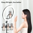 thumbnail image 2 of Selfie Ring Light LED Rim Lamp with Mobile Holder Rotatable Ringlight Desktop Fill Lights Livestreaming Live Video Makeup Indoor BT102-2.1m-26cm, 2 of 5