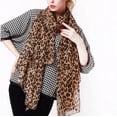 thumbnail image 2 of Bufandas largas de gasa para mujer, chal con estampado de leopardo, suave, combina con todo, elegante, 2023 qiuyongming unisex, 2 of 2