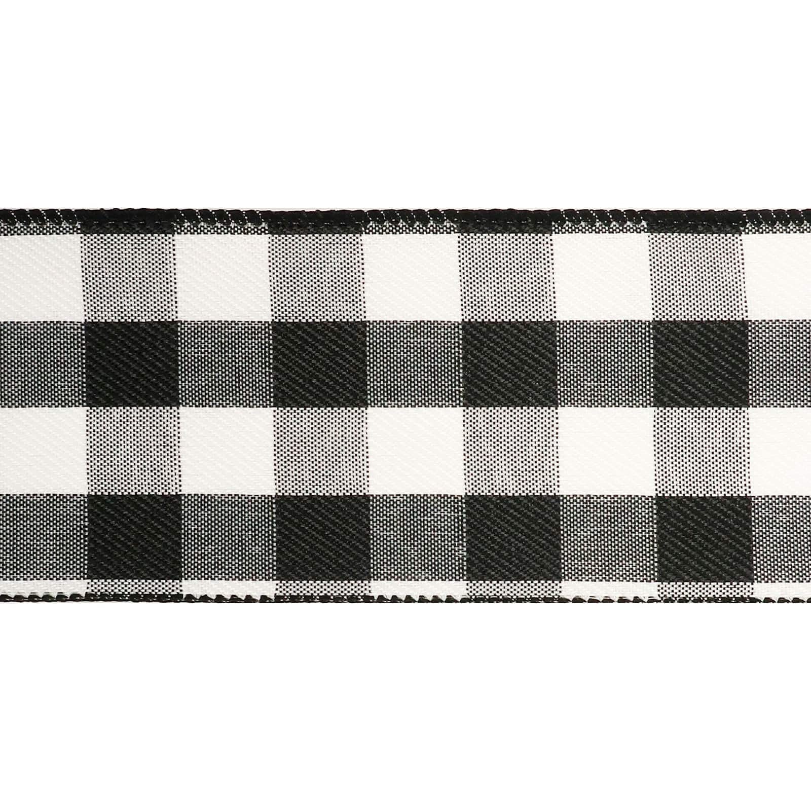 12 Pack: 2.5" x 8.3yd. Wired Gingham Ribbon by Celebrate It