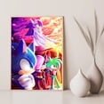 thumbnail image 3 of Pósteres de decoración de sala de juegos S-Sonic H-Hedgehog para decoración de paredes, pintura artística sobre lienzo, pósteres personalizados para el hogar, 3 of 5
