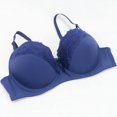 thumbnail image 4 of 4 PCS Womens Lace Bralette Wireless Full Coverage Push up Bras No Underwire Everyday Seamless Brassieres Blue, 42/95C, 4 of 4