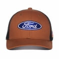 thumbnail image 2 of Ford Logo Raised Stitched Patch Pre-Curved Adjustable Trucker Hat, 2 of 5