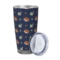 thumbnail image 2 of Cauagu Hedgehog And Snail Pattern 20oz Tumbler,Stainless Steel Vacuum Insulated Tumbler with Lid Insulated Coffee Mug Thermal Cup with Splash Proof Sliding Lid-Without Straw, 2 of 8