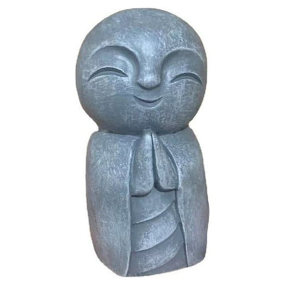 Bewildely Estatuas de Buda, escultura pequeña y sencilla, coleccionables de resina para , miniestante de escritorio decorativo de monje para el Jardín y Patio