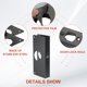 thumbnail image 3 of Placa de refuerzo para puerta Uxcell para puerta de 1-3/8" de grosor y cerradura de pomo de tamaño 4-1/2" 1-3/8"; 9" negra, 3 of 6