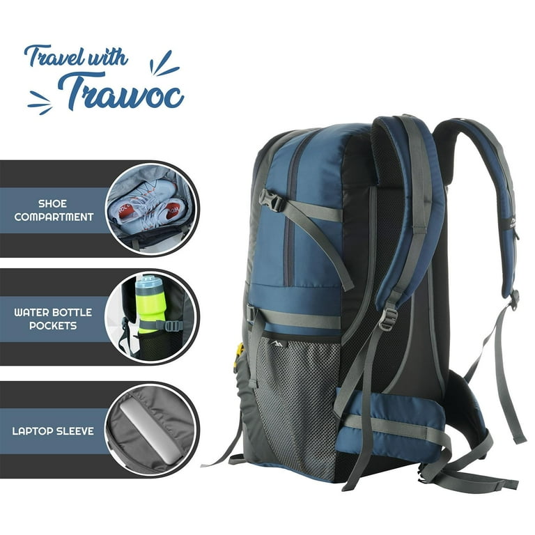 Hiking Backpack Trawoc 55 Ltr Travel Backpack TRAWOC 55 LTR Travel Backpack Daypack Bag For Camping Hiking Trekking,SHK014 Navyblue Hiking Backpack Trawoc 55 Ltr Travel Backpack TRAWOC 55 LTR Travel Backpack Daypack Bag For Camping Hiking Trekking,SHK014 Navyblue