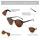 thumbnail image 5 of Lentes de Sol Polarizados Redondos Retro Gris Carey ZENOTTIC, 5 of 5