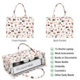 thumbnail image 2 of Large Capacity Tote Bag,White Christmas Santa Pattern Handbag Fashion Luxury Tote Bag,15.7"x13"x 5.1" Inches,Laptop Compatible, 2 of 6